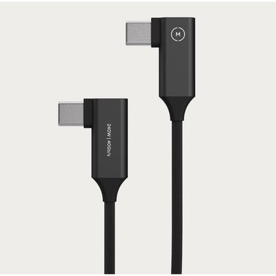 Moment Superflex Right-Angle USB-C to USB-C Cable 10 cm