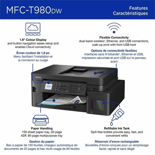 Brother MFCT980DW Wireless Color Inkjet All-in-One Printer image 5
