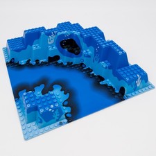 LEGO 3D Bauplatte blau Wasser Grundplatte Base 32x32 Aquazone 6195 6024px1