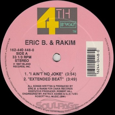 Eric B. & Rakim - I Ain´t No Joke 12'' US NEU