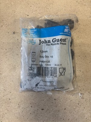 Wohnwagen / Wohnmobil John Guest 12mm GERADER VERBINDER X 10 PMO412E