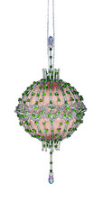 The Cracker Box DIY Christmas Ornamnt Kit Limelight on Baby Pink Ball
