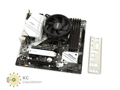 ASRock B550M PRO4 Micro ATX Motherboard AMD Ryzen 7 Pro 4750G w/ Heatsink & Fan