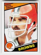 Doug Dieken, 1984 Topps, #52, Cleveland Browns,