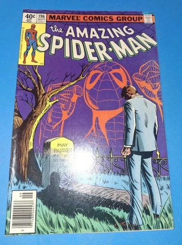 The Amazing Spider-Man #196 (1979) Blue Ink Smudge Error VG  Marvel