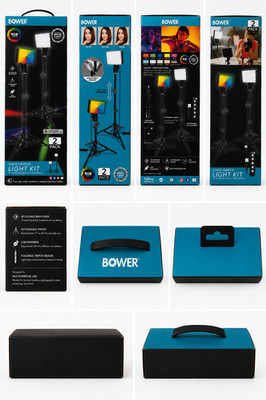 BOWER - 2 PACK CREATOR LIGHT KIT/46'' extendable tripod+wired remote
