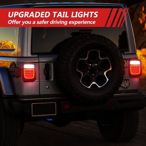 83 LED Tail Light Brake Reverse License Plate Lamp For Jeep Wrangler CJ YJ TJ JK - Picture 7 of 12