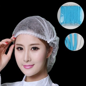 100Pcs-Disposable-Head-Cover-Cap-Hat-Hair-Net-Fabric-Dust-proof-Hats-Fashion-QP