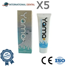 5 pcs YAMA+ Natural Dead Sea Toothpaste White With Essential Oils Fluoride Free