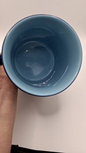 Disney Store Lilo & Stitch 3D Face Round Big Mug Coffe Cup Blue Alien Vintage - Picture 5 of 13