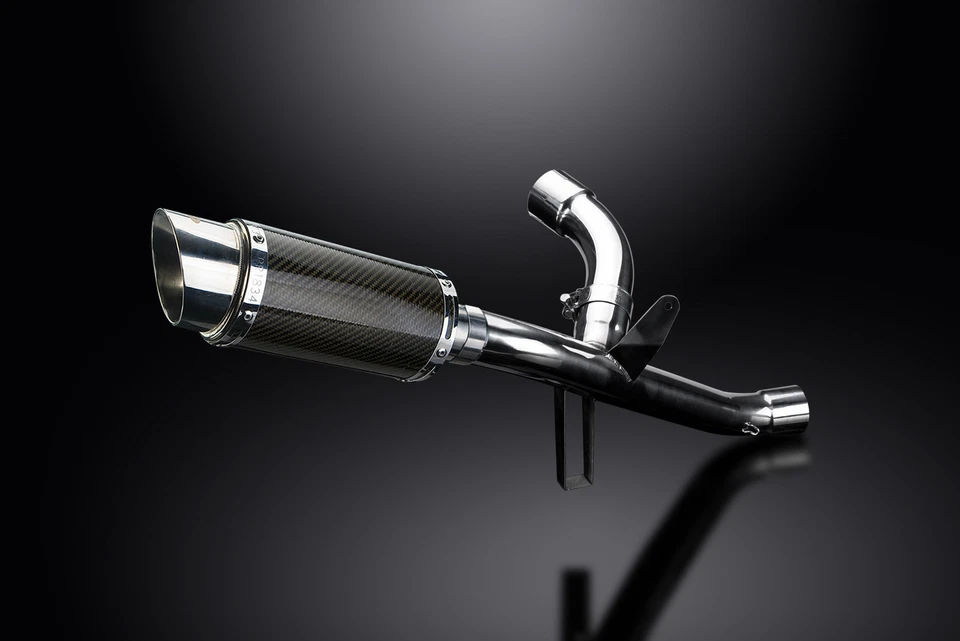 Ducati Multistrada 950 Delkevic 8" Carbon Round Muffler Exhaust Slip On 17-21 - Image 3 of 4