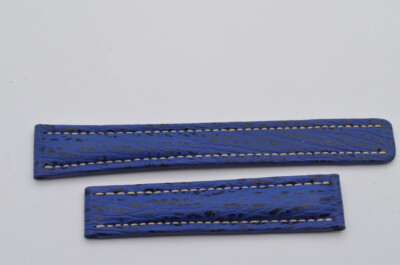 BREITLING レザーベルト 青 18/16mm BREITLING レザーベルト 青 18/16mm