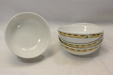 Gibson Snowman Frolic Christmas Soup Cereal Bowls 5-3/4" Set of 4 Xmas