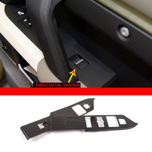 2Pcs ABS Window Lift Switch Button Trim for Land Rover Defender 90 2020-2022 - Picture 20 of 32