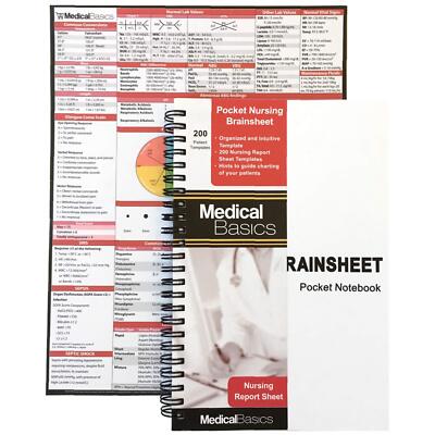 Pocket Nurse Report Sheet Notebook - Brain Sheet Template for MedSurg Nurses ...