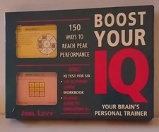 Boost Your IQ Test Your Brain's Personal Trainer Joel Levy Game New Sealed
