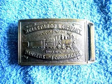 Wells Fargo  Company Bankers and Forwarders Belt Buckle