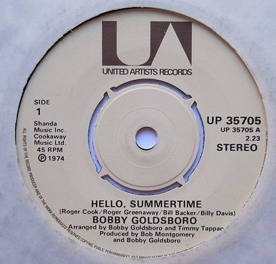 BOBBY GOLDSBORO - Hello Summertime - Ex Con 7