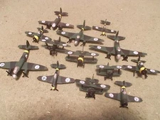 Finnish WW II Aircraft Collection (13) Built and Painted Models, 1/144 Scale