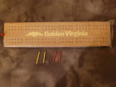 Golden Virginia Cribbage Board. Nie benutzt worden