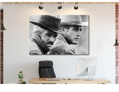 Butch Cassidy and the Sundance Kid Canvas Wall Framed Art Print