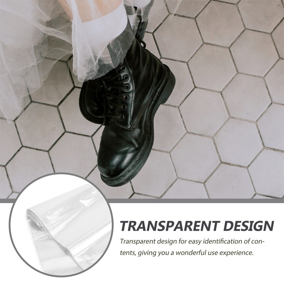 100 Pcs Sublimation Heat Shrink Bags Seal Packaging Shoe Plastic Film