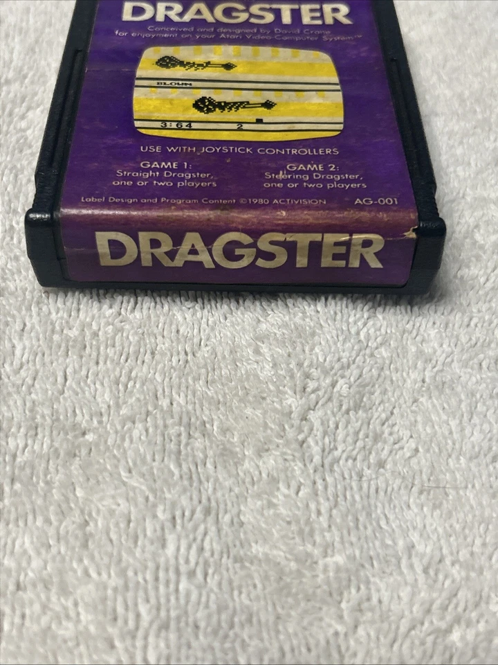 Dragster (Atari 2600 1980) Activision Game Cartridge untested - Image 2 of 4