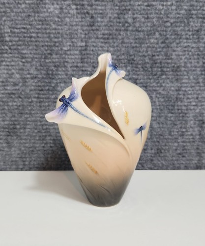 Franz Porcelain Dragonfly Vase 13cm High - Picture 2 of 8