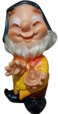 SLEEPY DWARF RUBBER 19cm DOLL FROM SNOW WHITE - 1970 S ORIGINAL FAMOSA/FERRARIO