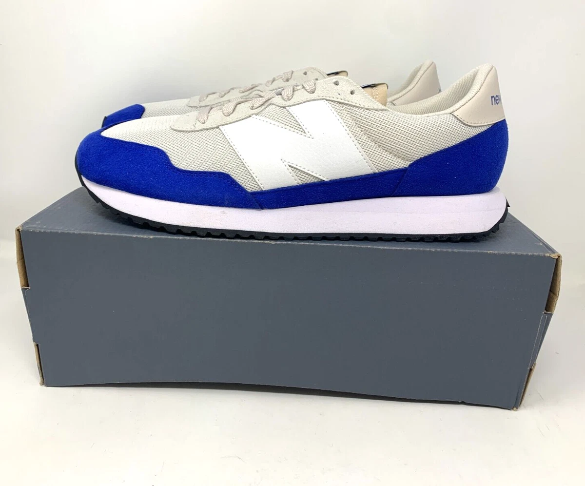 New Balance 237v1 Moonbeam Royal Blue Men 14 Classic Sneaker Beige