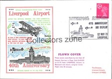 1973 Liverpool Airport 40th Anniversary Flown Cover