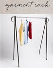 62"x 19"x 48" Height Commercial Single Bar Black Clothing Rack Retail Display
