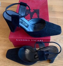 SANDRO VICARI Größe 36 Slingpumps  Made in Italy  Designer   Elegante Schuhe