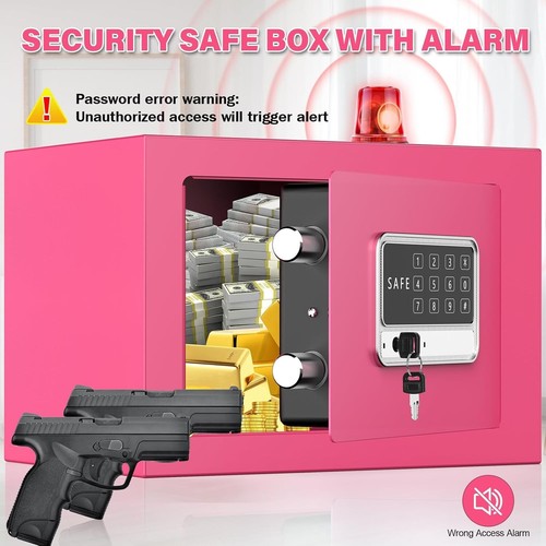 Tresor Möbeltresor Mini Safe Sicherheit Notschlüssel Zahlenschloss Zahlen B605 - Bild 4 von 9