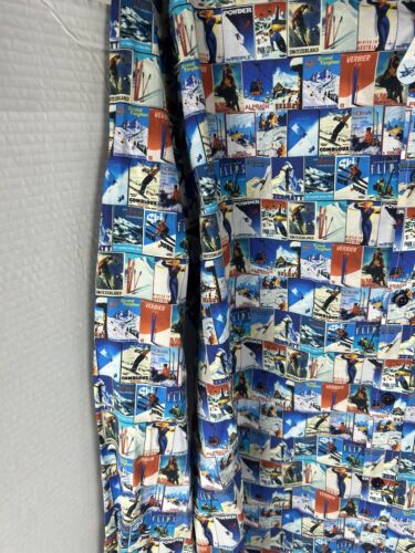 A Fish Named Fred Shirt Mens Medium Skiing Graphic All Over Print Classic Button - 第 3/9 張圖片