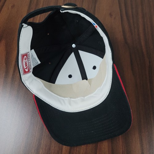 Vintage Chicago Bulls Hat Cap Mens Black Red NBA Basketball Annco Strapback - Picture 10 of 14
