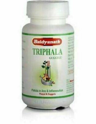 6X Herbal Triphala Triphla Guggul | Guggulu | Baidyanath | 80 Tabs | BEST SELLER