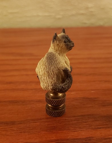 Lamp Finial Siamese Cat Kitten Shade Topper Vintage - Bild 4 von 5