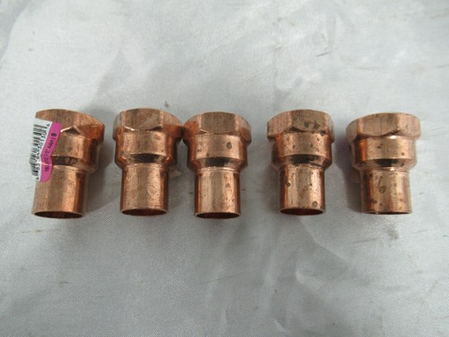 5pk Everbilt 187 372 CxFNPT 1/2" Copper Female Adapter 683264301306