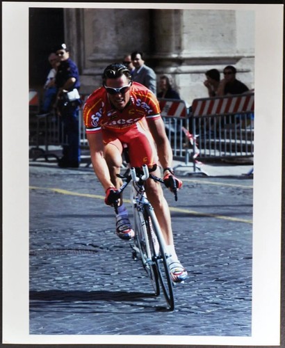 Photo de presse vintage Vélo Giro D'Italia 1956 Fabbri tirage 24x30 CM