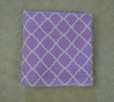 Bananafish Purple White Print Baby Receiving Blanket Flannel Swaddle