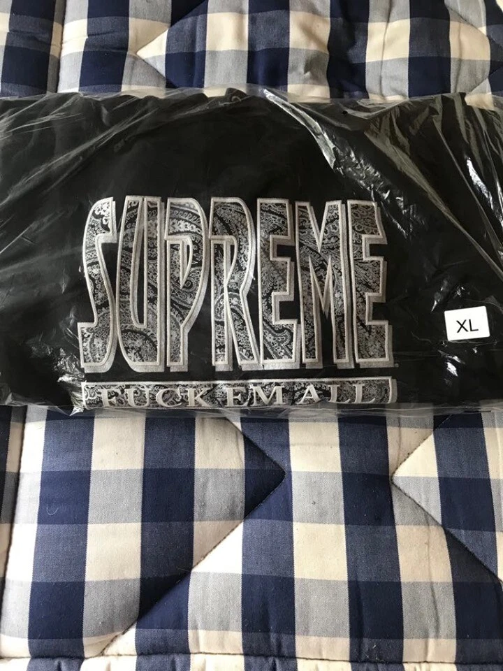 supreme paisley sweat à capuche xl