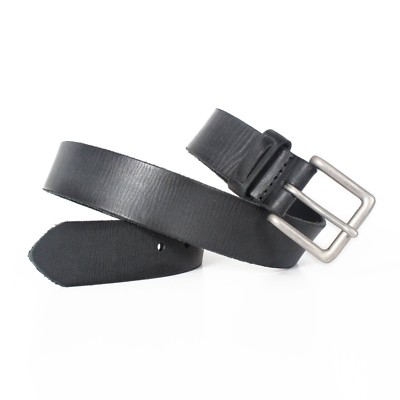 U8108 Made-in-USA 1-1/2'' Casual Lace Loop Full Grain Leather Belt, TONEKA