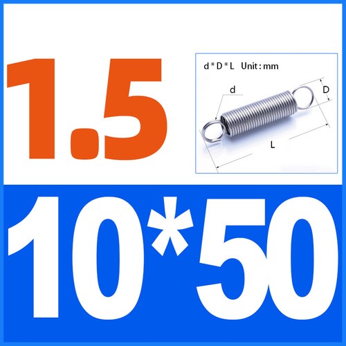 A2 Stainless Steel Tension Springs | Ø1.5mm×30-320mm for Automotive, Industrial - Picture 26 of 113
