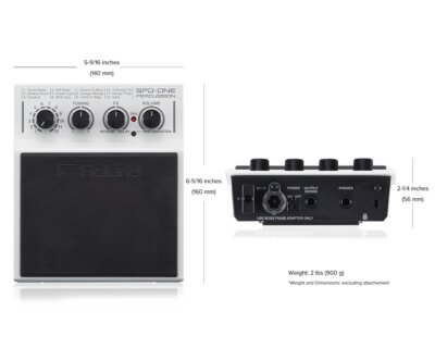 Roland SPD ONE PERCUSSION SPD-1P Electronic drum Pad Black Battery