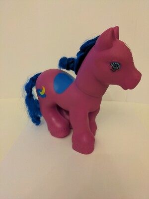 Purple My Little Pony Unicorn Water Moon Symbol SML-05-B1 Large 9  G1 2 3 4 Rare
