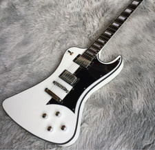 cutsom RD electric guitar in white Fire black pickguard 2H pickups free shipping