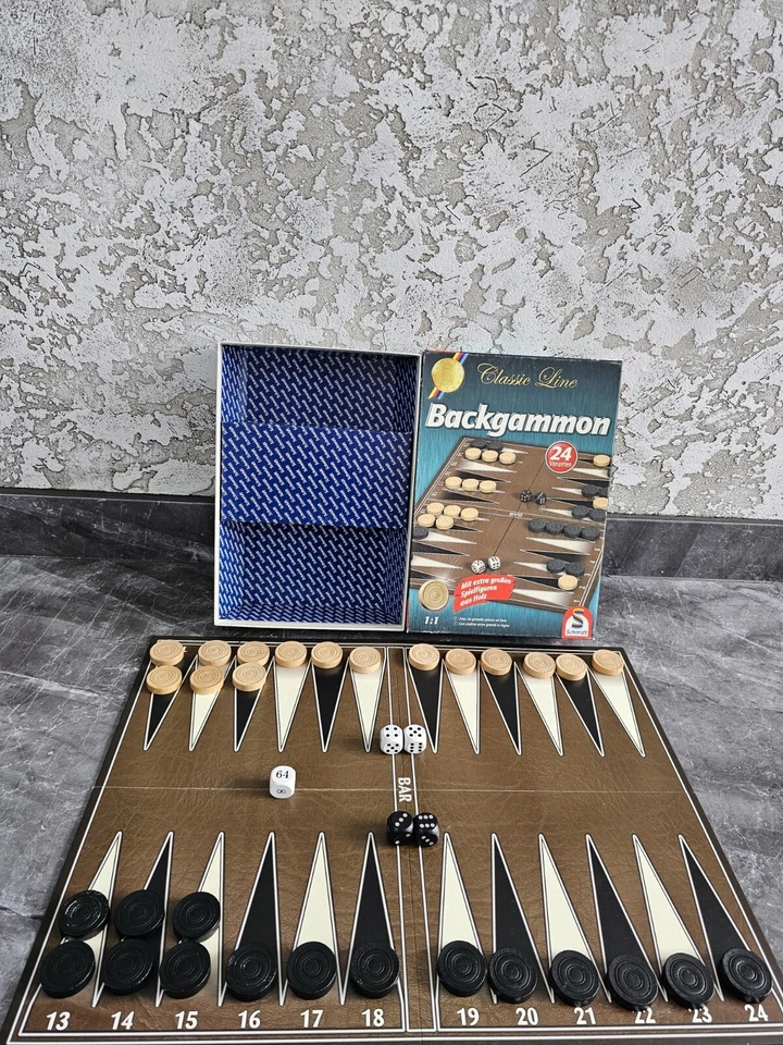 XXXX Backgammon Classic Line , Schmidt, Spiel , VOLLSTÄNDIG - Bild 4 von 4