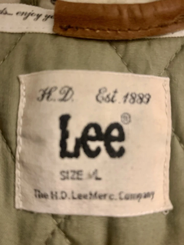 Chaqueta Lee Caqui Doble Pecho Cuello Polar Talla L Damas Foto 3 de 4