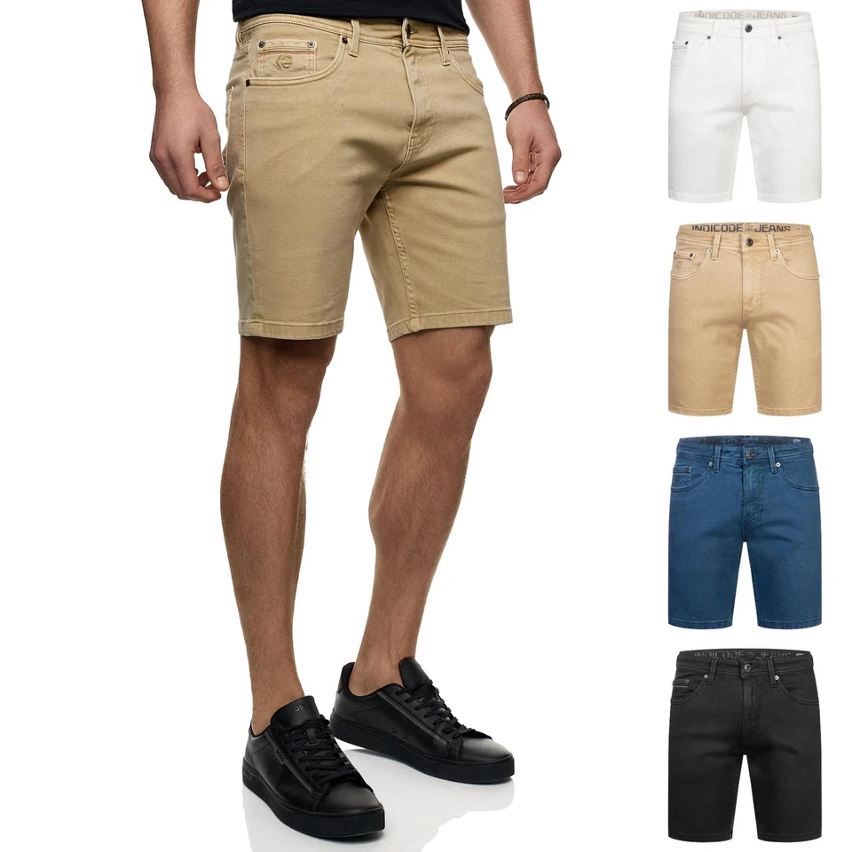 Indicode Short en jean homme INSymon-bermuda denim court pantalon court - Photo 1/1